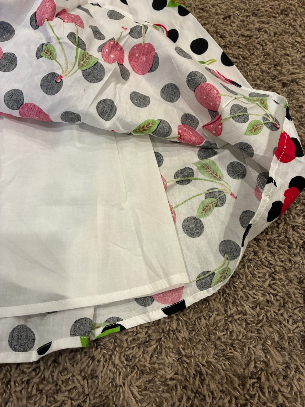 NWT: Tatyana White Cherry Halter Dress 3XL Retro Rockabilly Fit and Flare 3XL - Picture 6 of 15